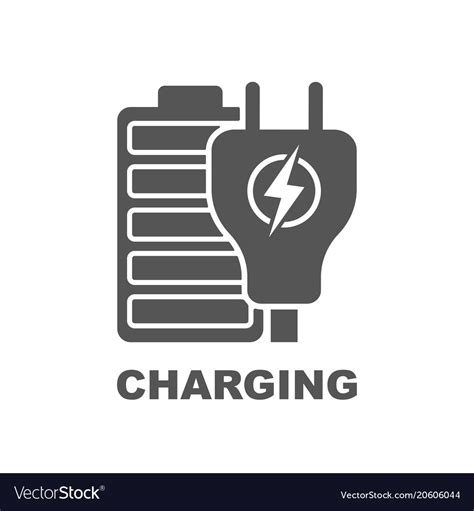 Battery charging icon Royalty Free Vector Image