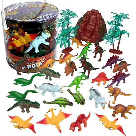 SCS Direct Dinosaur Action Figures - Huge 30 Piece Set of Dinosaur Toy ...