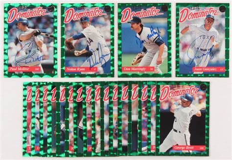 Lot of (20) 1993 Donruss Elite Dominators Baseball Cards with (4 ...