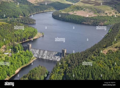 An aerial view of the Howden reservoir in the Derwent Valley Stock Photo: 99154492 - Alamy