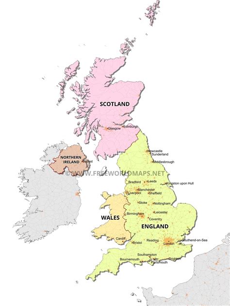 Political Map Of United Kingdom With Regions Vector Image Images 7168 | The Best Porn Website