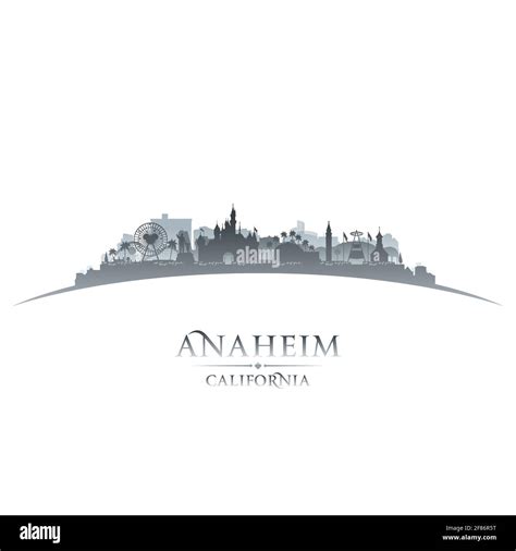 Anaheim California city skyline vector silhouette illustration Stock Vector Image & Art - Alamy