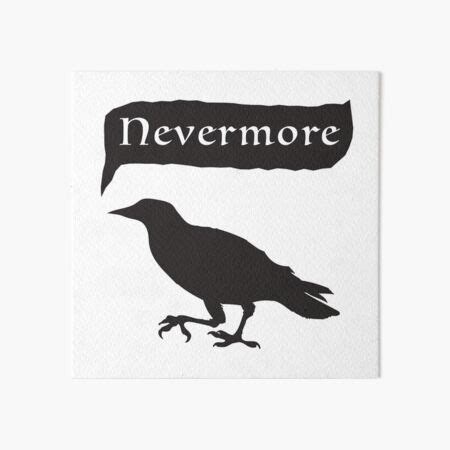 Black raven saying NEVERMORE Art Board Print by jazzydevil | Art boards ...