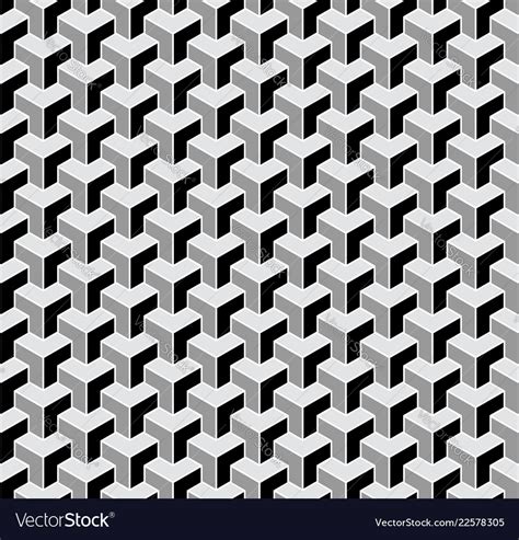 Seamless 3d pattern Royalty Free Vector Image - VectorStock