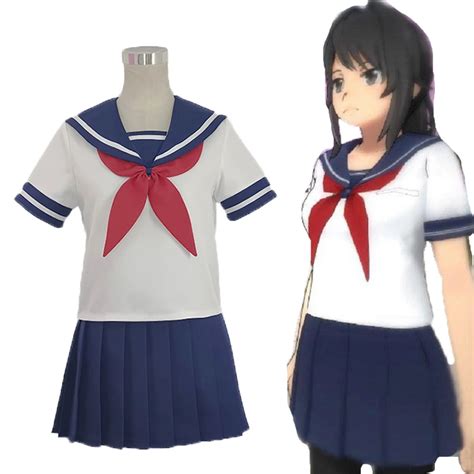 Unisex Yandere Simulator Yandere-Chan Ayano Aishi School Dress Uniform ...