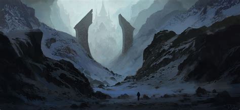 ArtStation - Mountain pass, Piotr Dura | Fantasy Influences ...