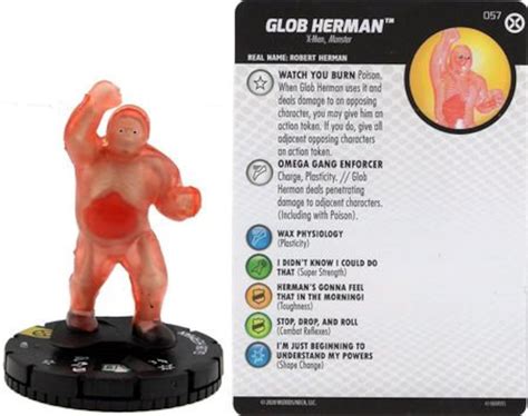 Glob Herman 057 Super Rare House of X Marvel Heroclix | Etsy