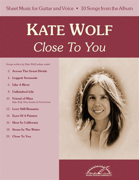 Kate Wolf Sheet Music — Official Kate Wolf Website