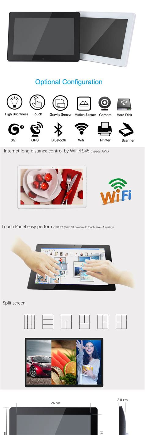 Android Tablet 12 Inch Android Quad Core Android 10.0 All In One Pc ...