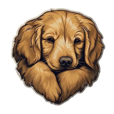 Golden Retriever Love Dog Sticker, Golden Retriever Love Dog, Animal, Transparent PNG ...