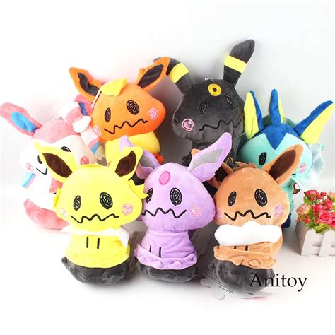 Mimikyu Cosplay Eevee Plush Doll Toys Espeon Umbreon Sylveon Glacia Jolteon Flareon Plush Toy ...