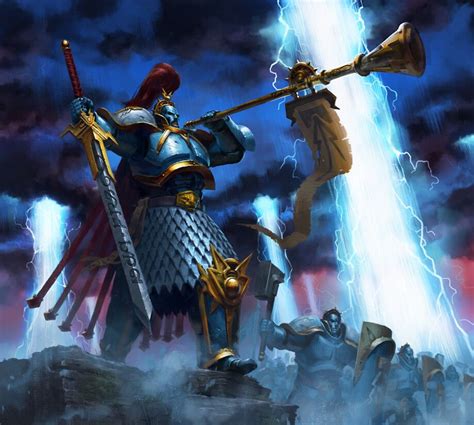 Stormcast Knight Heraldor, Jon Cave in 2023 | Warhammer fantasy, Stormcast eternals, Warhammer