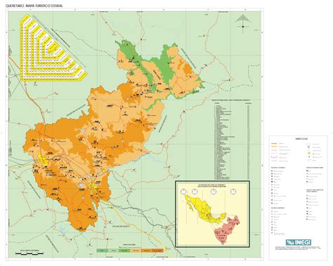 Queretaro Mexico Tourist Map - MapSof.net