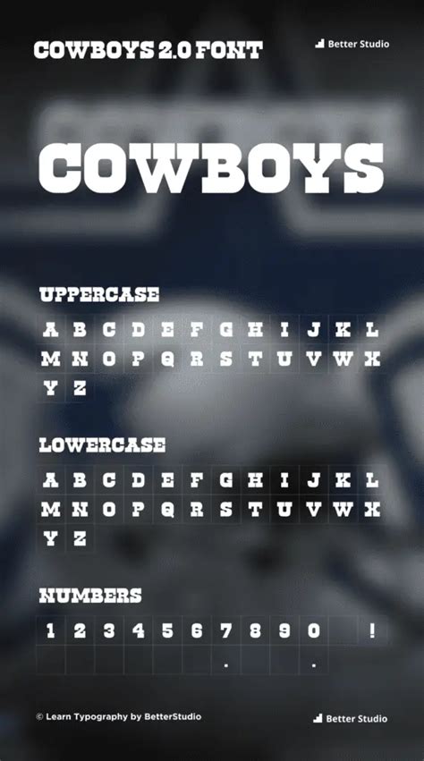 Dallas Cowboys Font: Download Free Font & Logo