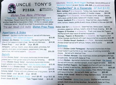 Johnston | Uncle Tony's Pizza & Pasta | Family Style Restaurants