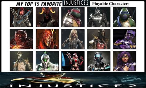 My Top 15 Injustice 2 Playable Characters by SkullKiller1199 on DeviantArt