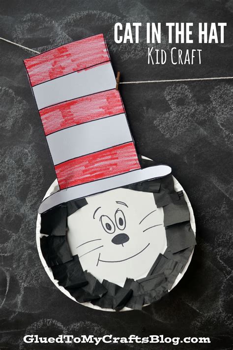 Paper Plate Dr Seuss Cat In The Hat {Kid Craft | Dr. seuss, Cats in hats and Paper