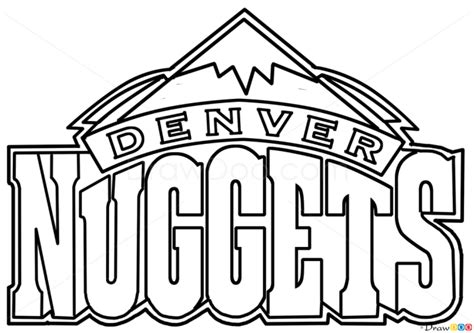 How to Draw Denver Nuggets, Basketball Logos