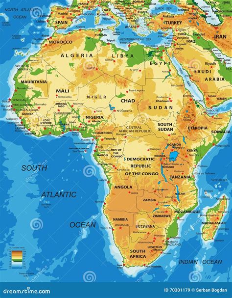 Mapa De Africa Fisico | Mapa