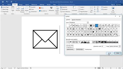 How to type Envelope symbol in Word - YouTube