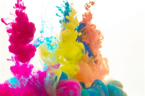 Free Photo | Drops of colorful paint