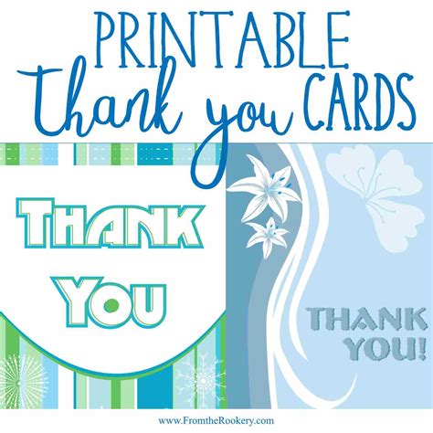 Free Printable Thank You Cards
