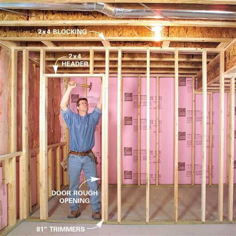 How to Finish a Basement | Framing a basement, Finishing basement, Framing basement walls