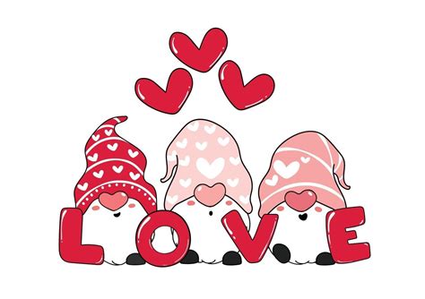 Free Love Gnome Svg Valentines Day Cut File Craft Hou - vrogue.co