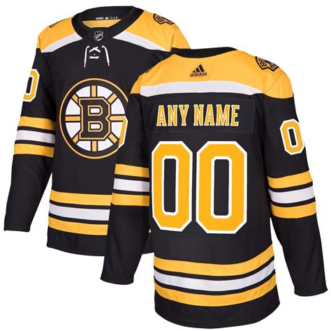 Men's Boston Bruins adidas Black Authentic Pro - Custom Jersey