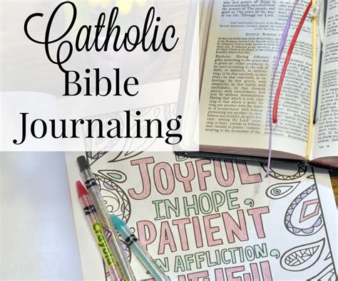 Catholic Bible Journaling • The Littlest Way