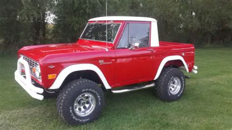 1966 Ultra Rare Ford Half Cab Bronco 4x4 Survivor Matching number for sale: photos, technical ...