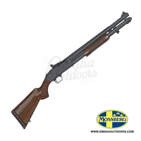 Mossberg 590A1 Retrograde Pump Shotgun 12 Gauge 8 RD 20" Walnut Stock - Omaha Outdoors