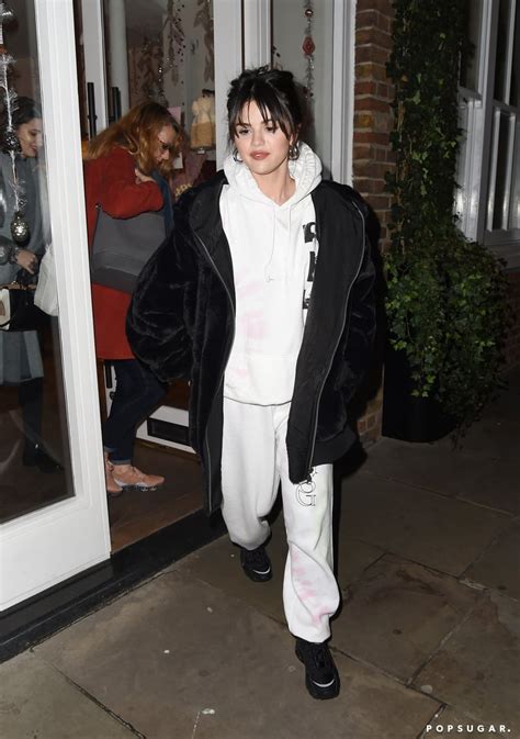 Selena Gomez Casually Unveiled New Album Merch in London | POPSUGAR Fashion