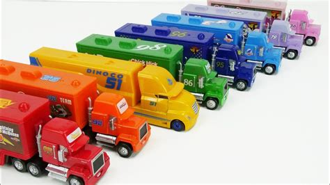 Disney Cars Toy Trucks Color Learning Video for Kids! - YouTube | Disney cars toys, Toy car, Toy ...