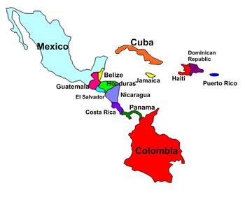 Central America and Caribbean Labeling Puzzle map by AJ Boyle | TpT