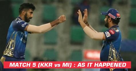 IPL 2020: Rohit Sharma Led Mumbai To Their First Win