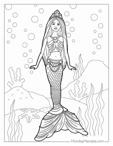 Barbie In A Mermaid Tale Coloring Pages Coloring Walls – NBKomputer