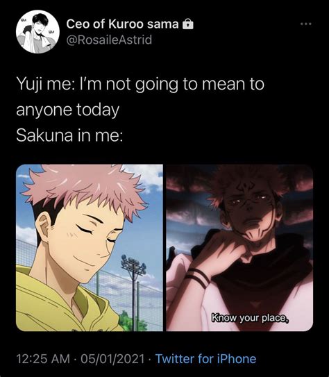 Jujutsu kaisen meme in 2021 | Jujutsu kaisen, Jujutsu, Know your place