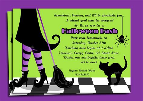 halloween invitation templates | Halloween Invitations Wording (With ...