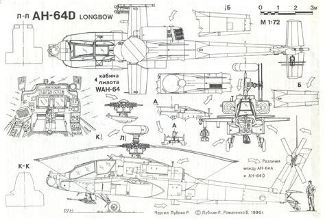 Apache Longbow Helicopter Blueprints