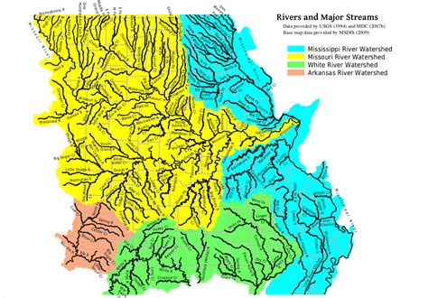 MOHAP - Missouri Major Rivers Map