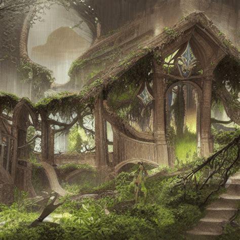 Elven City Concept Art · Creative Fabrica