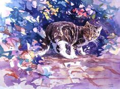 #cat #kitty #pig #watercolor | Animal paintings, Watercolor cat, Watercolor sketchbook