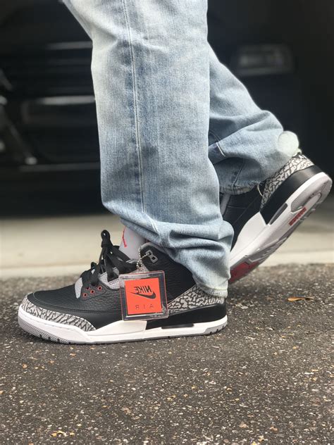 Air Jordan 3 Black Cement Jordan 3 Black Cement, Air Jordan 3, Sneaker ...