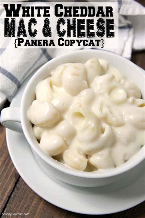 White Cheddar Mac and Cheese {Panera Copycat} - Snappy Gourmet