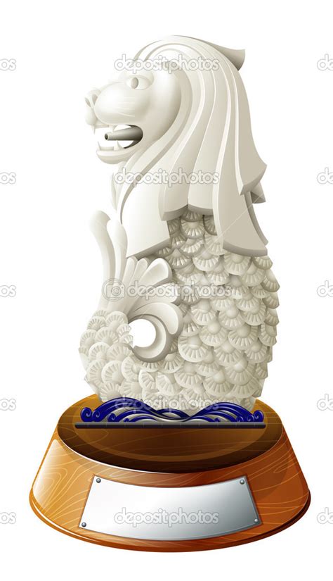 The statue of Merlion Stock Vector Image by ©interactimages #46487991