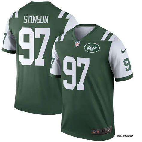 Big & Tall Nike Ed Stinson New York Jets Men's Legend Green Jersey