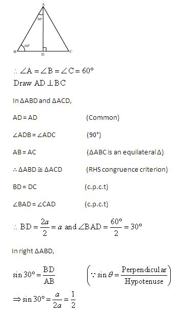 find the value of cosec 30 geometrically - Maths - Introduction to ...