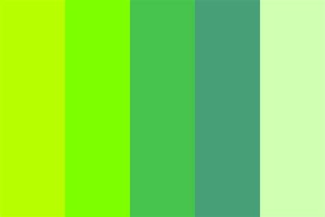 Neon Green Crystal Color Palette #colorpalette #colorpalettes # ...