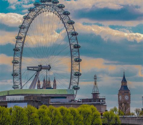 London Eye and Big Ben Tower Photo – GoldPoster Free Stock Photos